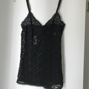 NWT Black lace tank top